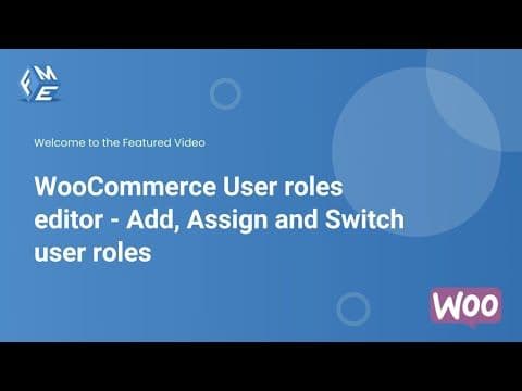 User roles editor - Add, Assign and Switch user roles - FME ADDONS