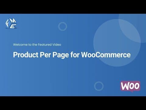 Product Per Page for WooCommerce - FME ADDONS