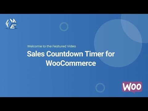 Sales Countdown Timer for WooCommerce - FME ADDONS