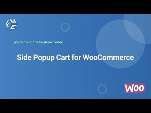 Side Popup Cart for WooCommerce - FME ADDONS